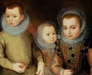 Porträtt av tre Tudor-barn